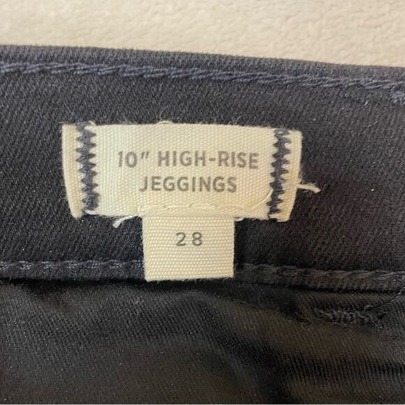 Madewell 10” High-Rise Roadtripper Jeggings: Button-Front Edition Black Size 28 - Picture 9 of 12